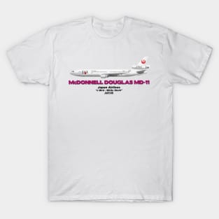 McDonnell Douglas MD-11 - Japan Airlines "J Bird - White Stork" T-Shirt